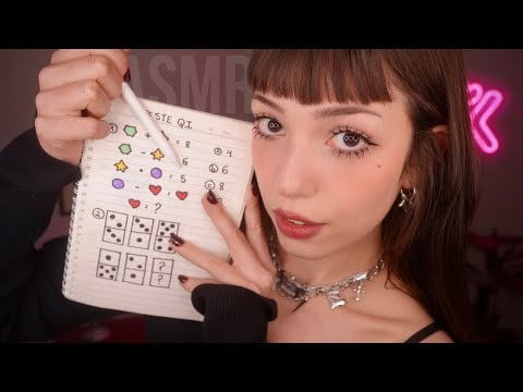 ASMR fazendo seu teste de QI (o mais relaxante do mundo)