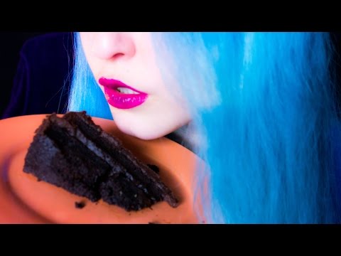 ASMR: Self-Made Chocolate Cake ~ Relaxing Eating Sounds [No Talking | Vegan] 😻