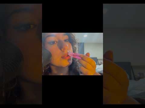 ASMR fast and aggressive lipgloss application for sleep 😴 #asmr #relax #mouthsounds #sleeptight