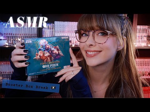 ASMR 🏴‍☠️ One Piece TCG Booster Box Opening - Two Legends! 💤 Relaxing Card Unboxing! ((OP08))