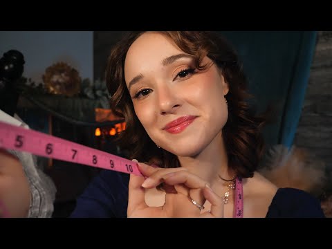 ASMR Bridgerton Tailor | The Wallflower's New Look | Measuring, Fabric Sounds, Color Analysis