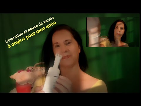 Asmr français " Rôleplay " je fais une coloration et pause de vernis à ongles à mon amie"