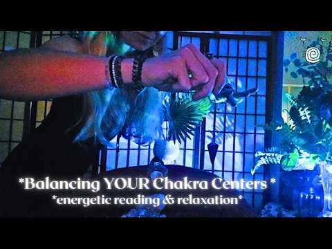 ASMR Reiki Chakra Reading & Balancing🌈💫 Crystal Healing + Energy Reset For When You Feel "Off"