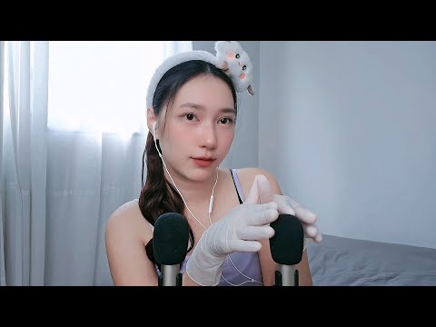 ASMR Latex Gloves Mic Scratching 🧤