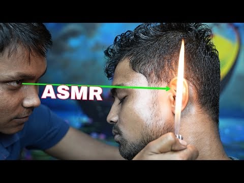 ASMR Fire Massage Therapy | Head Scratching And Tapping Massage For Cure Insomnia | Neck Cracking