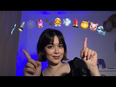 Persian ASMR Emoji Challenge~ای اس ام آر ایموجی های قلقلکی