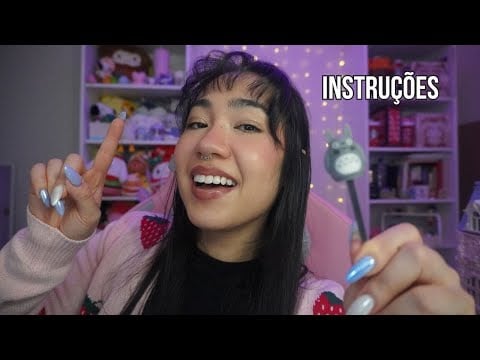 ASMR | Instruções para Acalmar a Mente (olhos fechados no final)