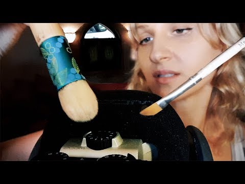 ASMR Mic Brushing and Scratching ➤  EAR To EAR Whisper