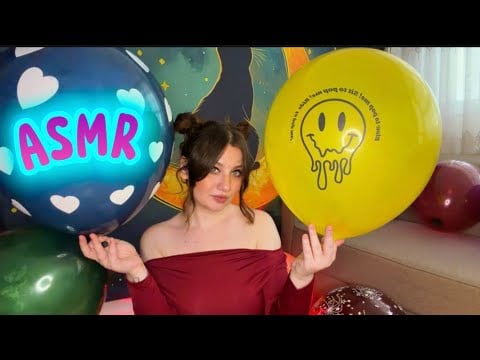 ASMR Balloons | Deep Inflation, Playing, Funny Pops 😹😇