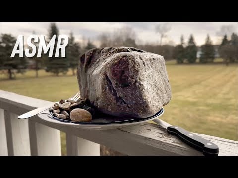 ASMR | Cooking A Rock For Dinner