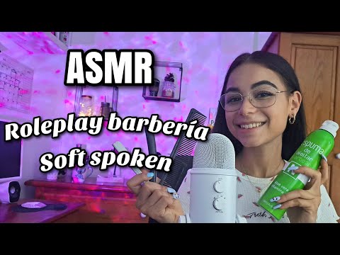 ASMR ROLEPLAY BARBERÍA en SOFT SPOKEN💈🪒  | ASMR relajante en español para dormir | Pandasmr