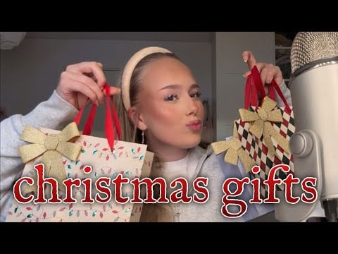 ASMR what I’m gifting others for christmas 🤶🏼🎄🎁