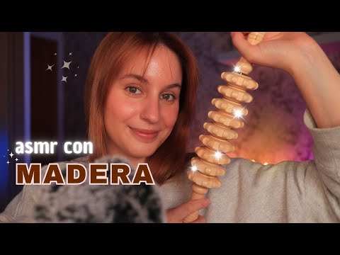 ¿Podré DORMIRTE en 20 minutos? 🎧 ¡ASMR con objetos de Madera! 🪵