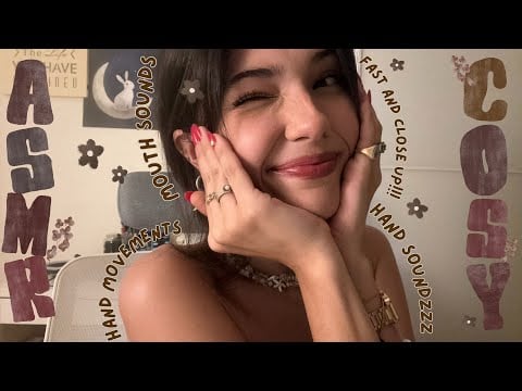 ASMR 🧸✨ Close Up Mouth Sounds + Hand Movements + Hand Sounds + Rambling + Wet & Dry Mouth Sounds!!!