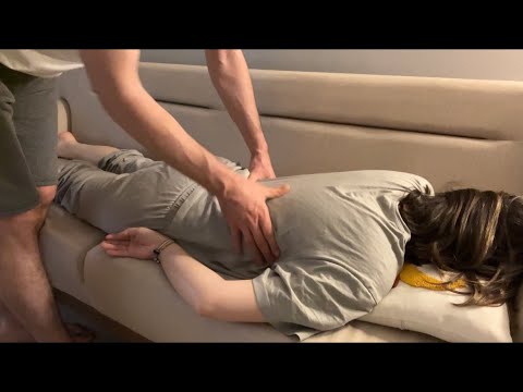 Leg Massage with Massager | Low Back Massage | Relaxing ASMR