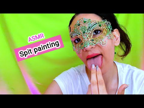 ASMR Spit Painting: Wet, Soft Sounds for Relaxation & Sleep | spit painting Asmr