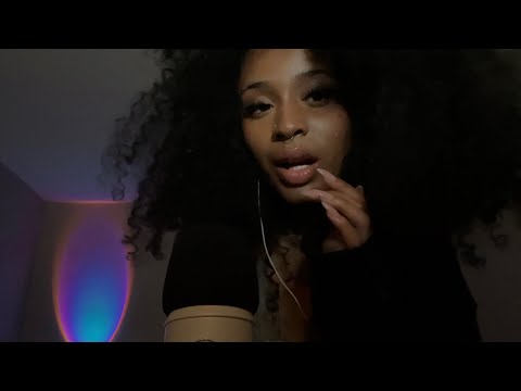 asmr inaudible whispering + hand tracing