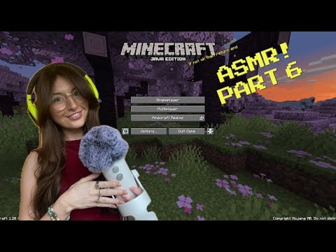 1+ hour Minecraft ASMR gameplay⚒️ (controller clicking and whispers)