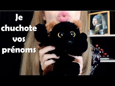 [ASMR français] Je chuchote vos prénoms - Vidéo 2000 abonnés - For sleep and relaxation
