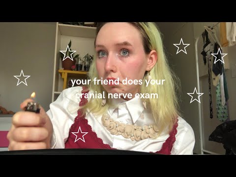 lofi asmr! [subtitled] a friend does your cranial nerve exam!