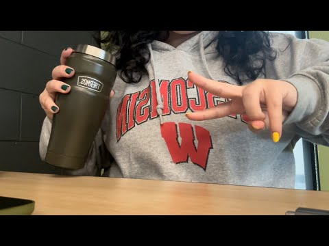 ASMR in school📚 | public | tapping & scratching triggers