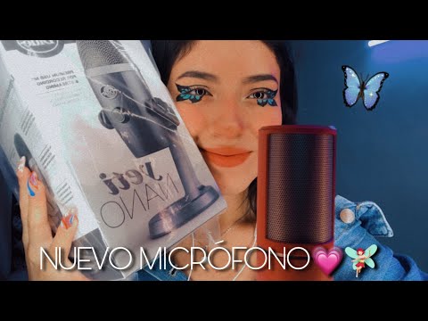 Unboxing del nuevo micrófono 🎙💗 | Sonidos relajantes | Andrea ASMR 🦋