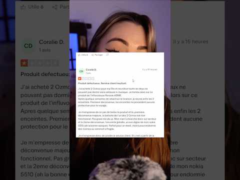 Désolé pour ma voix dans la vidéo