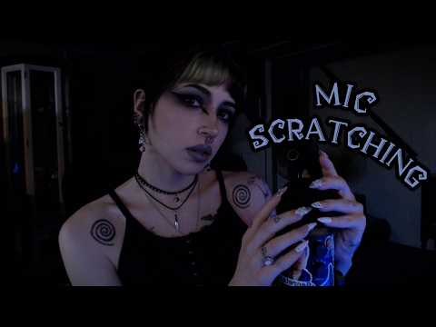 ASMR Mic Scratching & Mic Tapping | Rambling, Whispering