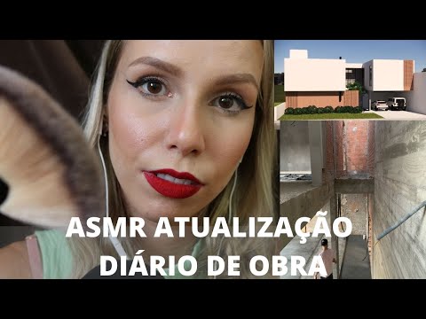 ASMR DIARIO DE OBRA COM PINCEL NA TELA -  Bruna ASMR