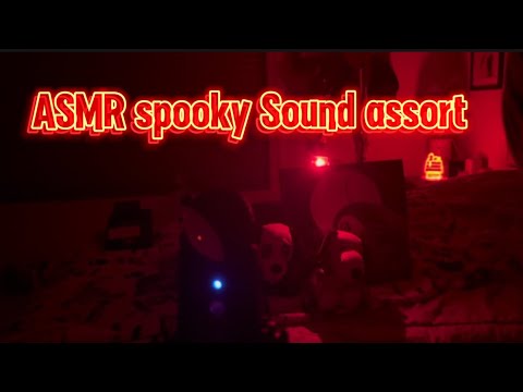 ASMR sound assortment for sleep with spooky background ￼🎃 #asmr #halloween #keyboard #sleep