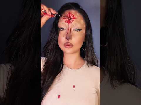🦌#fakeblood #deermakeup #halloween #halloweenmakeup #asmr #makeuptutorial #makeup