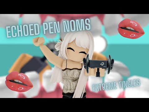 Roblox ASMR 🖊️ echoed pen noms 🖊️