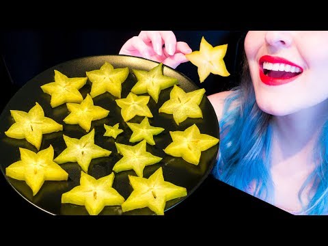 ASMR: Super Juicy Starfruit | Carambola Stars ~ Relaxing Eating Sounds [No Talking|V] 😻