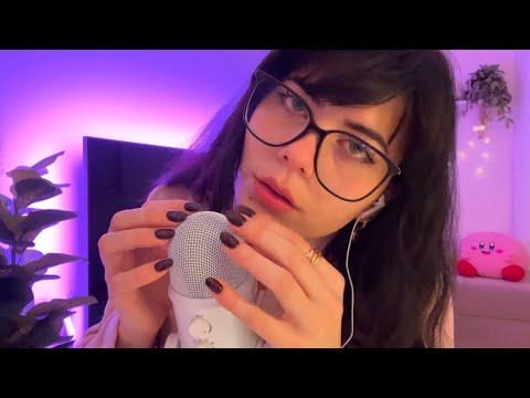 ASMR | Bare Mic Scratching + Mouth Sounds 💗