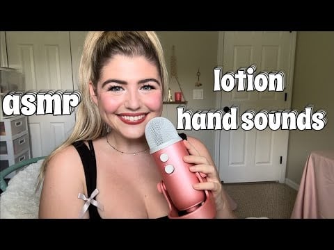 ASMR | Hand Sounds w/ Lotion + Mouth Sounds ♡