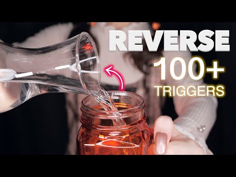 ASMR REVERSE 100+ FAST TRIGGERS IN 6 MINUTES ◀️ 逆再生 6分で高速100+ トリガー