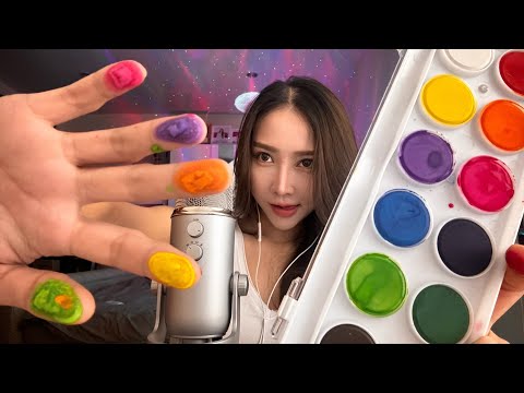 ASMR spit painting 🎨 you face