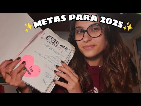 ASMR ESCREVENDO METAS PARA 2025✨️💕