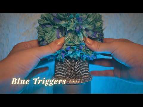 ASMR Blue Trigger Collection💎 Soothing Sounds🦋(with BGM)