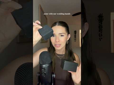 ASMR WITH OUR WEDDING BANDS #asmr #whispering #unboxing #wedding