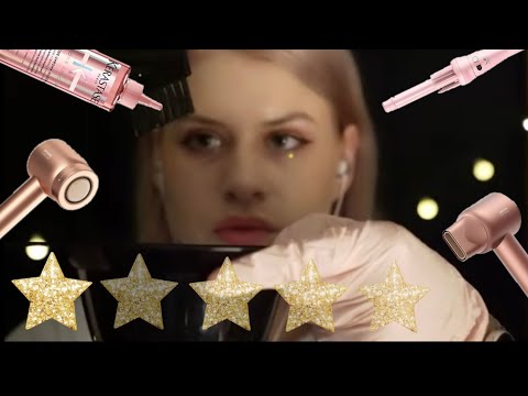 4K asmr PELUQUERÍA 1 estrella ⭐️ rolplay mal servicio