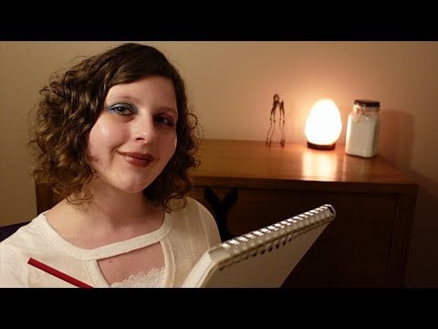 [ASMR] Drawing Your Soul (Questionnaire, Face Touching, Drawing)