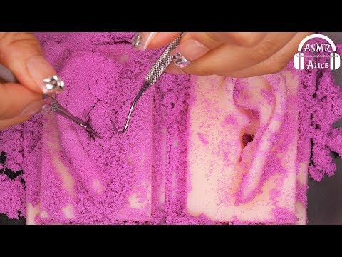 【耳かき】ASMR 鼓膜の奥まで砂入った音 - The sound of sand deep into the tympanic membrane【No Talking】