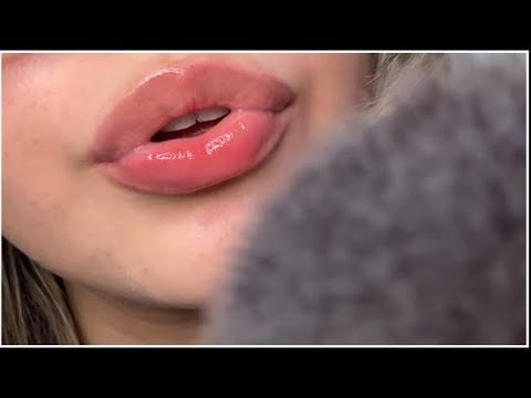 ASMR CASEIRINHO - beijinhos, pincel na tela e sons de boca molhado 