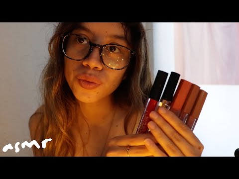 ASMR probándome labiales y contando experiencias paranormales 💀⚠️