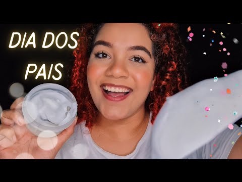 ASMR: FILHA ARRUMANDO O PAI 💖💖