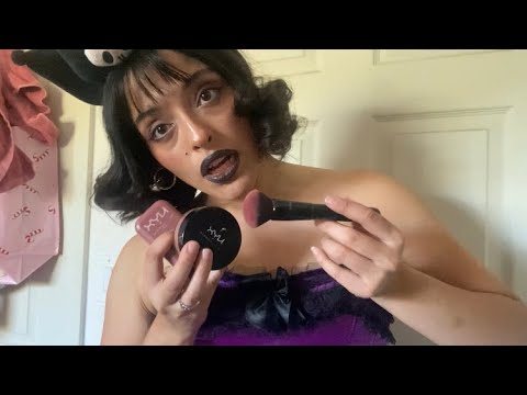 asmr rp | the mean friend helps you get ready for a halloween party (vocal fry to the max)