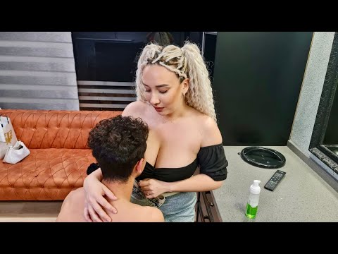 💈ASMR MASSAGE WITH RUSSIAN LADY BARBER ANASTASIA IN CYPRUS | HEAD, FACE, EAR, AND ARM MASSAGE