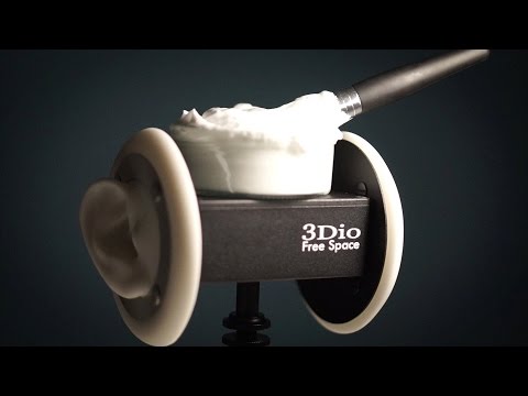 Binaural ASMR. Shaving Foam (No Talking)