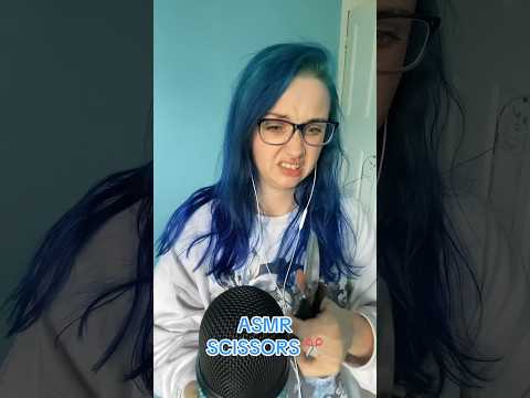 trying not to chop my hair off 😬 #asmrscissors #shorts #asmr #asmrscissorsounds